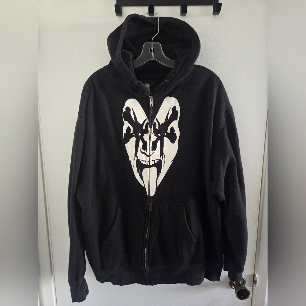Y2k Bones Brigade Gene Simmons Kiss Rat Bones Zipper Closure Large